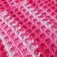 Set Topflappen mit Waffelmuster, 100% Baumwolle, pink, rosa Bild 2