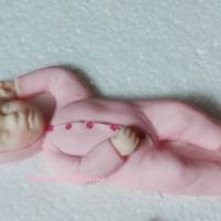 Tortendeko Tortentopper Zuckerfigur Fondantfigur Baby Baby Shower Party  Geburt Bild 9