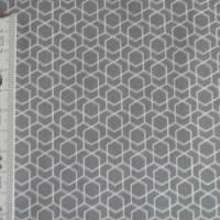 11,10 EUR/m Stoff Baumwolle Nils Ornamente weiß auf grau Ökotex Stoff Baumwolle Geo Bild 5