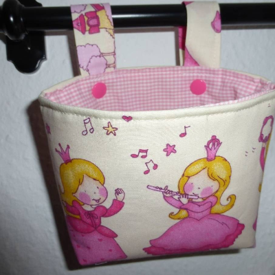 Lenkertasche 'Prinzessin', Hängeutensilo, Unikat hessmade