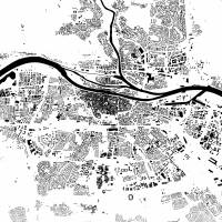 Stadtplan REGENSBURG - Just a Map I Digitaldruck Stadtkarte citymap City Poster Kunstdruck Stadt Karte Bild 3