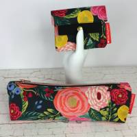 Set Mäppchen und minimalist Wallet mini Blumenprint Bild 3