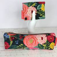 Set Mäppchen und minimalist Wallet mini Blumenprint Bild 4