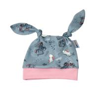 Baby Mädchen Set Pumphose-Mütze-Tuch "Süße Kaninchen", Größen 40-44 bis 62, Geschenk Geburt Ostern Bild 3