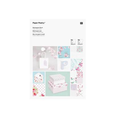 Motivpapier Block Floral 30 Blatt