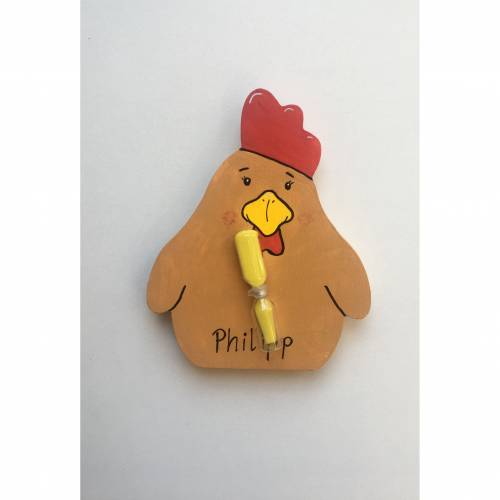 Hess Zahnputzuhr Ritter Holz - Sanduhr 2 Minuten, Mit Bürstenhalter, Made In Germany