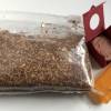 Tabaksbeutel für eine Selbstdreherin aus SnapPap Grau / kulörtexx Rot - inklusive Tabakbefeuchter-Stein Bild 4