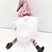 Wichtel rosa mit Arme und Beine, 23 cm groß Bild 4