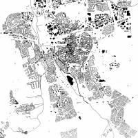 Stadtplan HILDESHEIM - Just a Map I Digitaldruck Stadtkarte citymap City Poster Kunstdruck Stadt Karte Bild 3