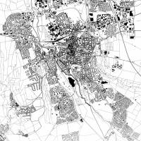 Stadtplan HILDESHEIM - Just a Map I Digitaldruck Stadtkarte citymap City Poster Kunstdruck Stadt Karte Bild 4