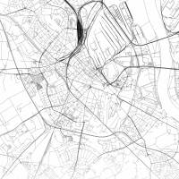 Stadtplan NEUSS - Just a Map I Digitaldruck Stadtkarte citymap City Poster Kunstdruck Stadt Karte Bild 2