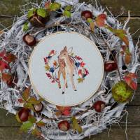 Stickdatei Reh im Beerenlaub Bild 4