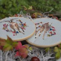 Stickdatei Reh im Beerenlaub Bild 5