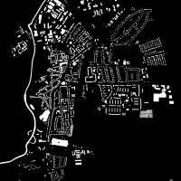 Stadtplan SÖMMERDA - Just a Black Map I Digitaldruck Stadtkarte citymap City Poster Kunstdruck Stadt Karte Bild 3