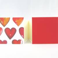 Leporello, quadratisch, 10 Flächen, Herz rot, Bilderrahmen, Fotoauswahl, Collage Bild 2
