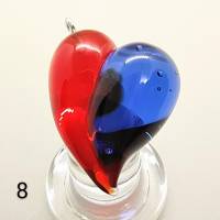 zweifarbiger Herzanhänger Bild 9