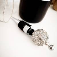 Flaschenverschluss , Zierkorken  passend für alle Wein und Sektflaschen, Metall und Glas Bild 7