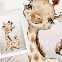 Kinderzimmer Bilder Babyzimmer Poster Wild Safari Tiere Boho Kinderbild | A4 Bild 5