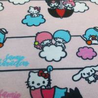 BIO - Jersey Baumwoll Jersey Hello Kitty rosa Organic Cotton(1m/10,-€) Bild 1