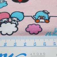 BIO - Jersey Baumwoll Jersey Hello Kitty rosa Organic Cotton(1m/10,-€) Bild 2