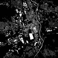 Stadtplan ZWICKAU - Just a Black Map I Digitaldruck Stadtkarte citymap City Poster Kunstdruck Stadt Karte Bild 3