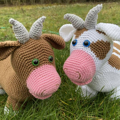 Häkelanleitung - Mona und Mina Muh