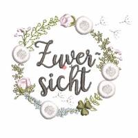 Stickdatei Set Wunschkränze Freude, Gelassenheit, Hoffnung, Kraft und Zuversicht, sowie blanko Bild 10