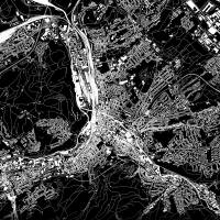 Stadtplan HAGEN - Just a Black Map I Digitaldruck Stadtkarte citymap City Poster Kunstdruck Stadt Karte Bild 4