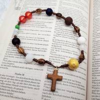 Gebetskette "Perlen des Glaubens", christlicher Schmuck Bild 2
