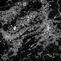 Stadtplan SOLINGEN - Just a Black Map I Digitaldruck Stadtkarte citymap City Poster Kunstdruck Stadt Karte Bild 4
