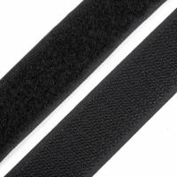 Klettverschluss Klettband  selbstklebend Haken u. Schlaufen 25 mm schwarz (1m/3,00 €) Bild 2