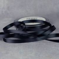 Satinband 6 mm Schwarz Bild 1