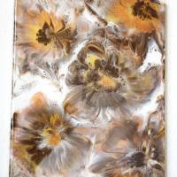 Wandbild "Blumen", handgefertigt, Acryl-/Resinart, mixed media, Wallhangart Bild 1
