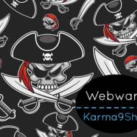 0,5m Webware Pirat schwarz Bild 1