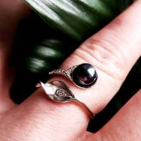 Ring, 925 Silber, Fingerring,mit Zuchtperle, größenverstellbar Bild 5