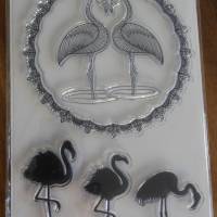 Clear Stempel Stamps Flamingo Vogel Bild 1