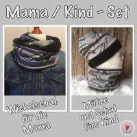 Mama - Kind- Set * kuschelig warm * Federn Bild 1