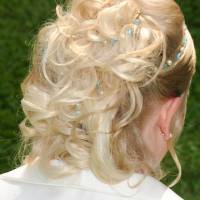 Haarband passend zur Kette Luftig,  Haarschmuck in Deiner Wunschlänge, Haarranke luftiges Perlenarrangement Bild 8