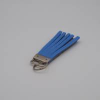 Schlüsselanhänger, Anhänger zweifarbig hellblau, hellgrau Bild 2