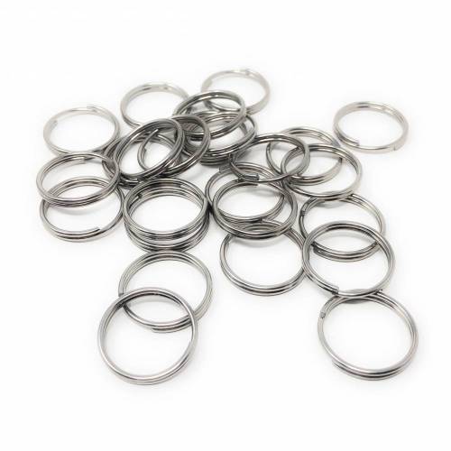 50 Stk. Schlüsselring Spaltring Stahl vernickelt 18 mm - 0,10 €/Stück
