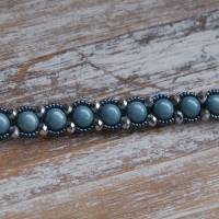 Perlenarmband  "Blau-grau" Bild 8