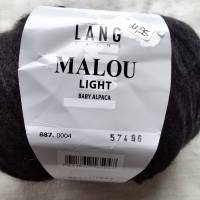 50g Lang Yarns Malou light, Baby Alpaca, Fb. 4, schwarz Bild 1