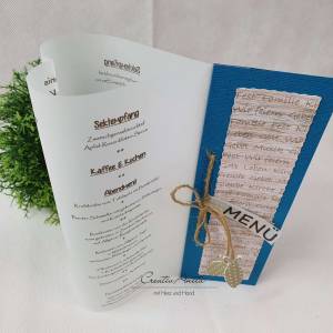 Einladungskarte ALTROSA-TAUPE Kommunion Taufe oder in Wunschfarbe Bild 3