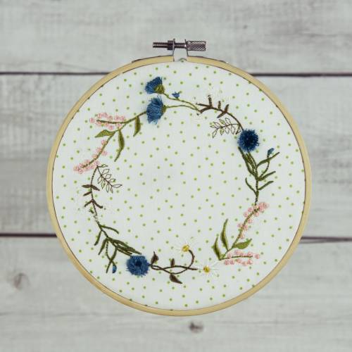 Stickdatei Wildblumenkranz