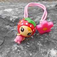 Erdbeere Püppi 3D Haargummi kawaii Mädchen lolita cosplay Rosa Bild 1