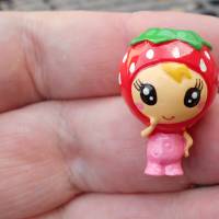 Erdbeere Püppi 3D Haargummi kawaii Mädchen lolita cosplay Rosa Bild 2