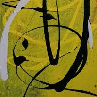 Acryl abstrakt gelb 2-teilig Bild 7