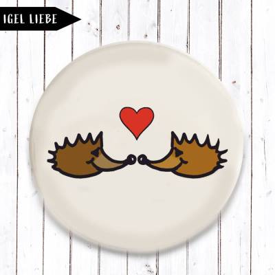 Igel Liebe Button