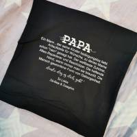 personalisiertes Kissen PAPA 40*40 Geschenk zum Vatertag / Geburtstag Bild 3