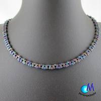 Wechsel-schmuck Magnet Glas-Perlen Collier mehrfarbig Statement-Kette  ART 3839 Bild 1